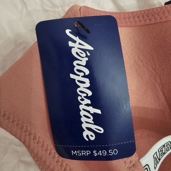 Brand New Aeropostale Wireless Pink/Salmon Color Adjustable Strap Bra Size 34C - Picture 6 of 6